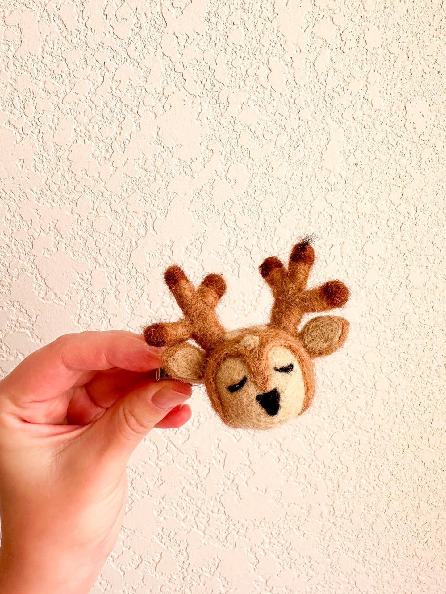 Deer Felt Shape Hair Clip