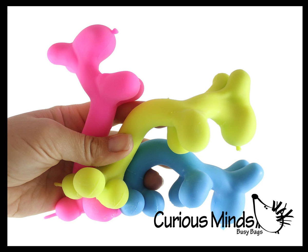 1 Scented Balloon Dog Crunchy Sand Filled Stress Ball - Cute