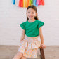Ruffle Skort in Primary Rainbow