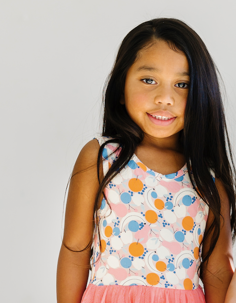 Kids + Baby Tulle Tutu Dress - Clementine Fruit Summer Dress
