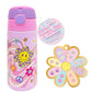 Pop Open Stainless Steel Water Bottle, Groovy Flower