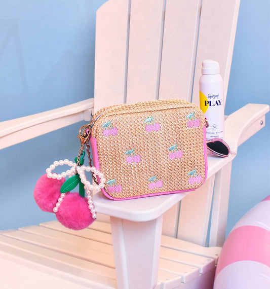Straw Cherry Crossbody