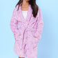 Fleece Printed Bath Robe