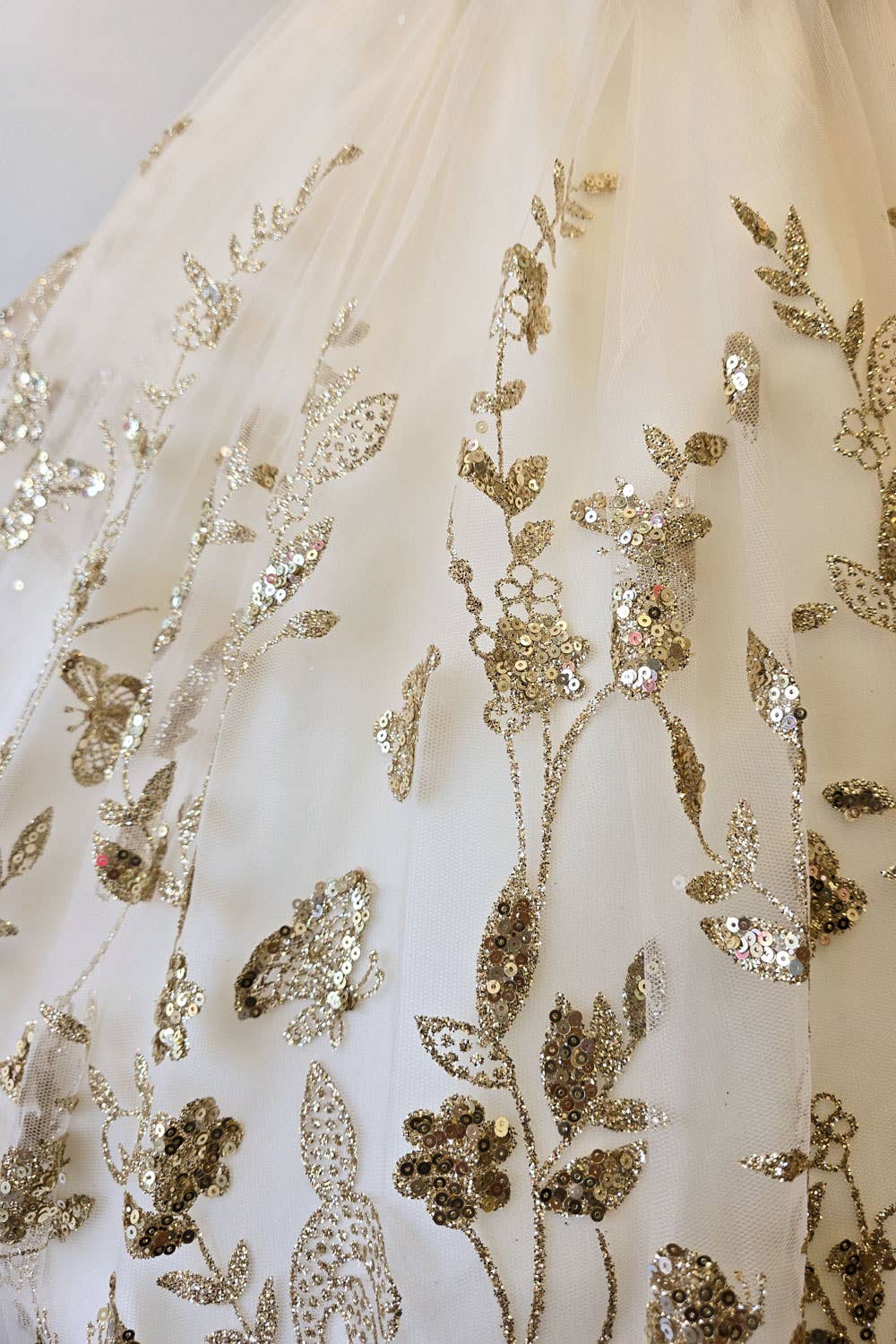 Detachable Train With Stones and Gems Mini Quince Dress