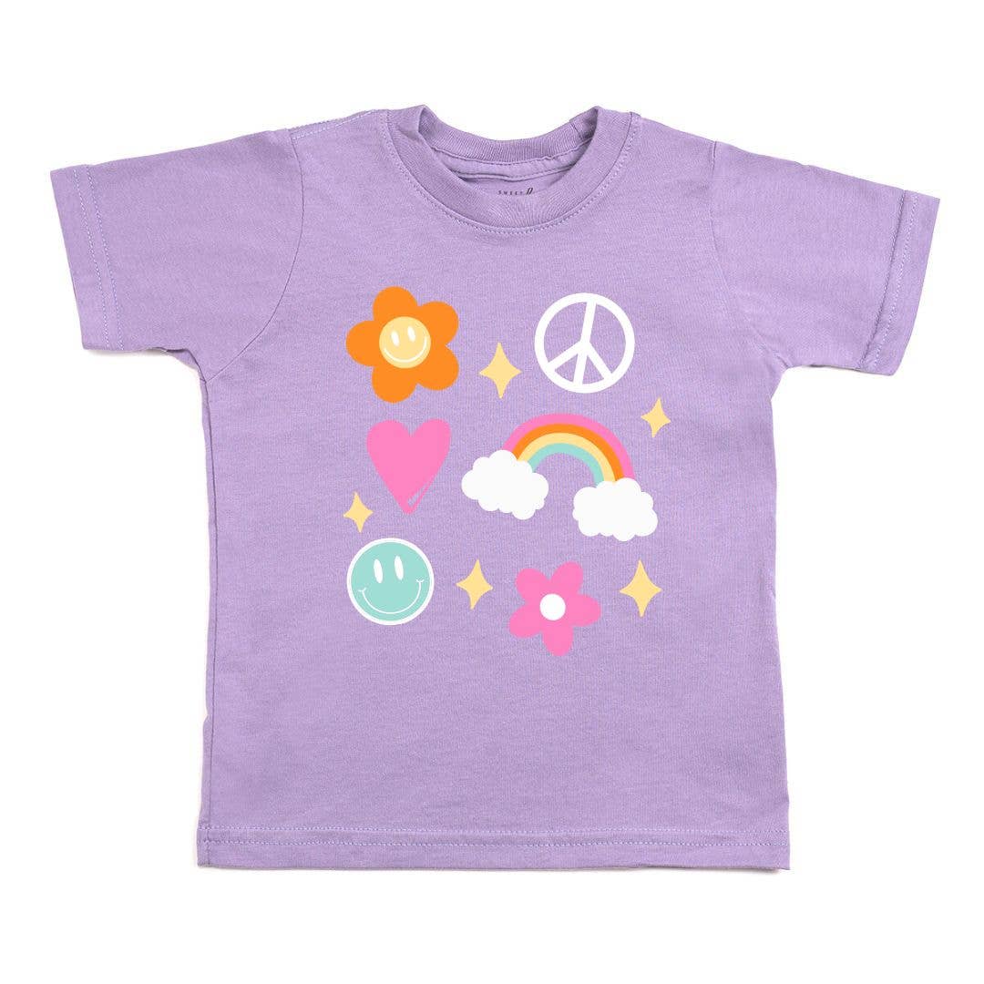 Happy Doodle Short Sleeve T-Shirt - Kids Spring Tee