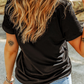 LDC Sequin Heart Patched Pattern Crewneck Valentines Tee