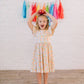 Olivia Dress in Primary Rainbow
