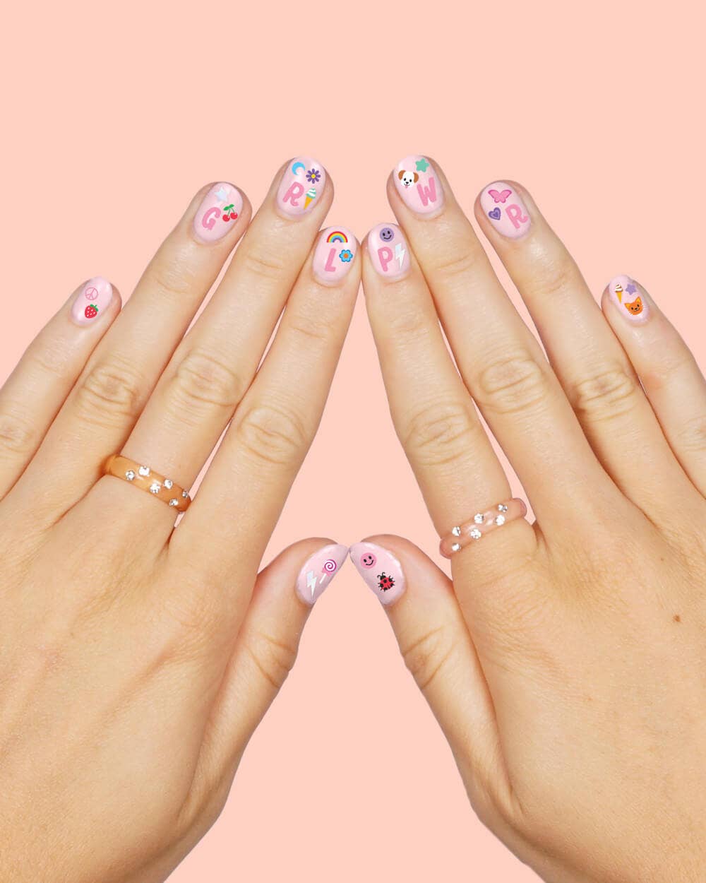 Girl Kids Nail Stickers, Bday Favors, Activity, Accessory