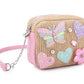 Straw Patched Crossbody Bag