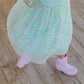 Robin's Egg Blue Confetti Flower Dress - Kids Easter Dress