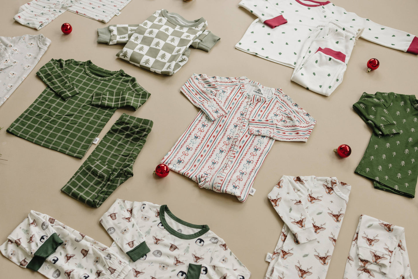 Candy Cane Lane Zippy Romper Christmas Pajamas Baby Girl PJs