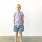 Boys Teal Shorts with pockets, functional drawstring