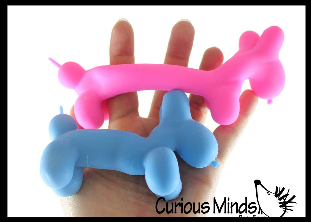 1 Scented Balloon Dog Crunchy Sand Filled Stress Ball - Cute