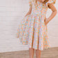 Olivia Dress in Primary Rainbow