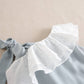 Aquamarine girl's dress for ceremony