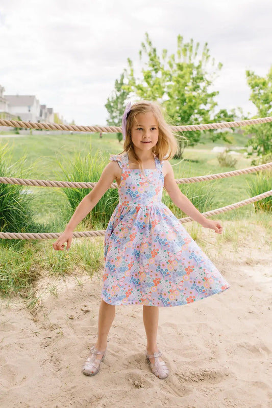 Rosita Dress in Butterfly Dream | girls twirl dress