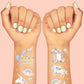 Unicorn Foil Kids Temporary Tattoos, Birthday Party Favor