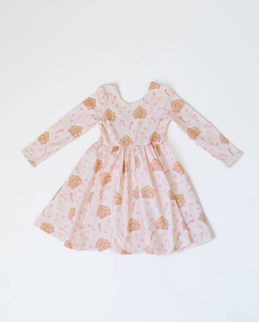 Gwendolyn Dress in Gingerbread | girls Christmas Dress