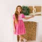 Diana Puff Dress in Bubblegum Confetti | Girls Luxury Dress