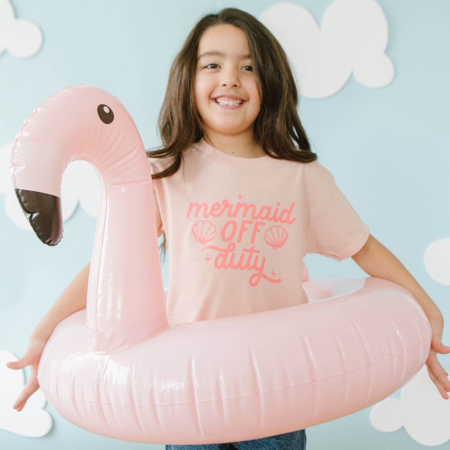 Mermaid Off Duty Toddler and Youth Beach Summer Shirt