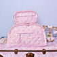 Quilted Floral Printed Medium Duffle Bag