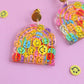 Rainbow Smiley Face Resin Earrings