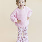 Christmas Candy Cane Kids & Baby Flare Pants | Pink
