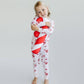 Christmas Bamboo Kids Two Piece Set | Bows & Candy Cane