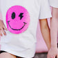 Catch Ya on the Flip Side - Girls Patched Sequins T-Shirt