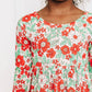 Holiday Floral Girls Twirl Dress, Christmas dresses for little girls, toddler girls clothing, red and green holiday