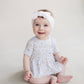 Cotton Peplum Set | Blue Daisy