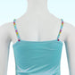 Blue metalic skort set