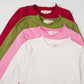 Lettuce Hem Girls Long Sleeve Solid Shirt