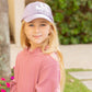 Rainbow Unicorn Bow Baseball Hat (Girls)