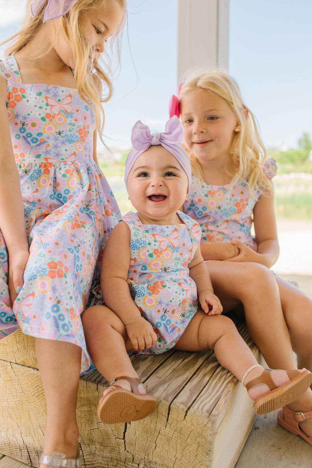 Macie Romper in Butterfly Dream | girls clothing