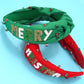 MERRY CHRISTMAS HOLIDAY SEED BEAD HEADBAND
