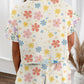 Floral Print Dropped Sleeve 2pcs Short