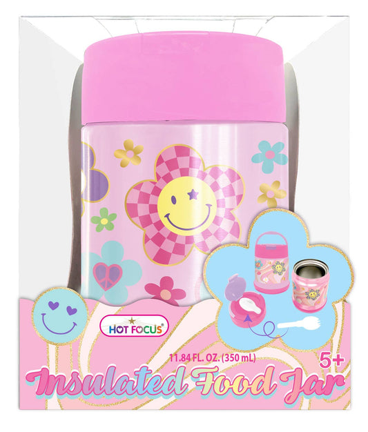 Insulated Food Jar, Groovy Flower