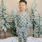 Checkered Christmas Trees Organic Cotton Set Kids Clothes