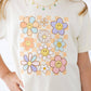 Daisy Doodle Checker Short Sleeve T-Shirt - Kids Spring Tee