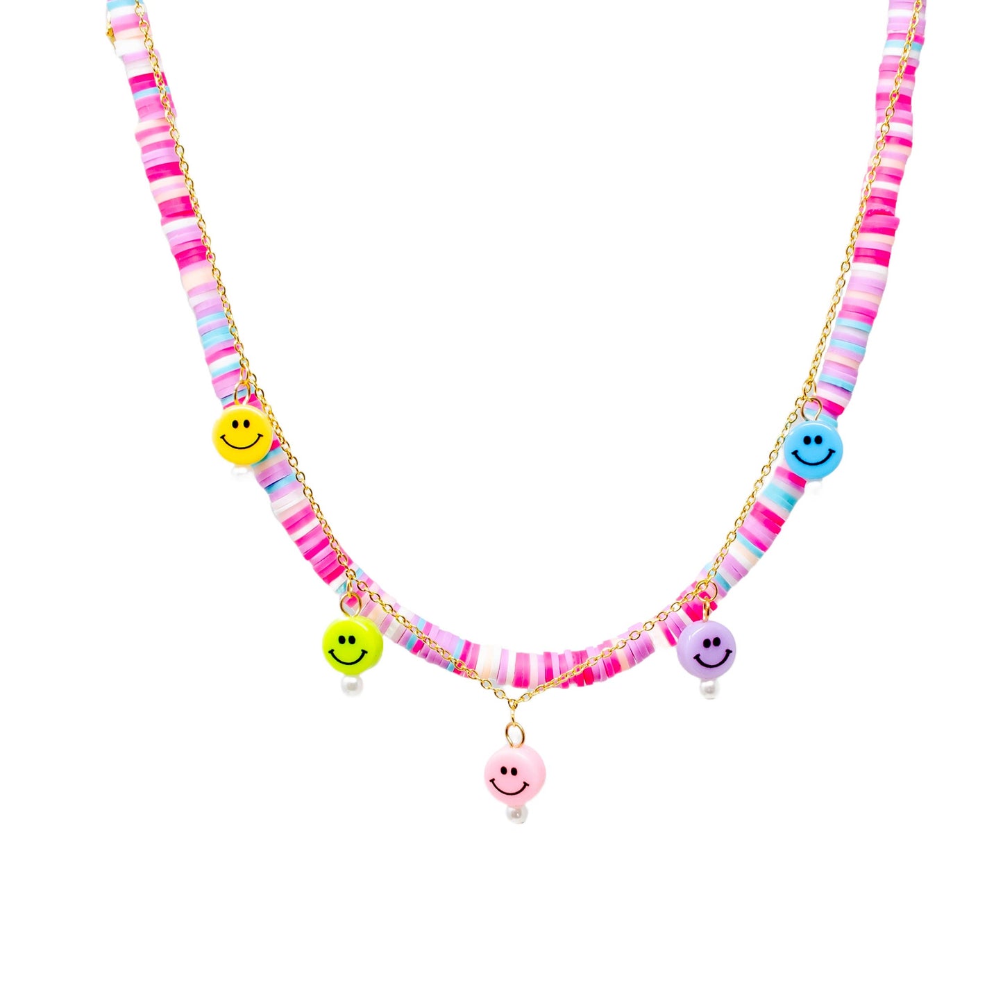 Colorful Disk Necklace