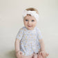 Cotton Peplum Set | Blue Daisy