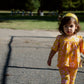 Retro Mustard Bell Sleeve Top Two Groovy Birthday Top