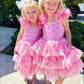 Ombre Pink Sparkle Tulle Dress
