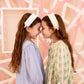 Pleated Palm Headband - White