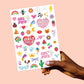 Girl Foil Kids Temporary Tattoos, Party Activity, Favors