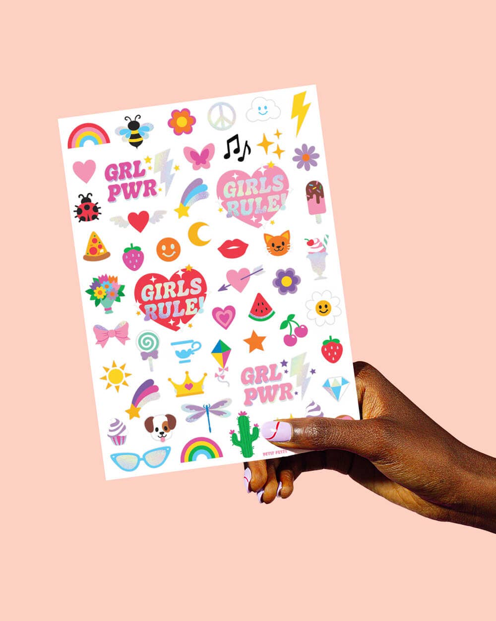 Girl Foil Kids Temporary Tattoos, Party Activity, Favors