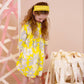 Pleated Palm Headband - White