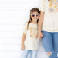 Daisy Doodle Checker Short Sleeve T-Shirt - Kids Spring Tee
