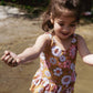 Boho Flower Power One Piece Swimsuit for Baby, Toddler and G